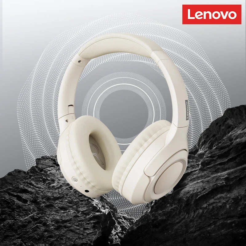 Original Lenovo TH54 Head Mounted Wireless Bluetooth 5.4 Earphones Over-Ear HIFI Stereo Music Game Noise Canceling Sport Earbuds
