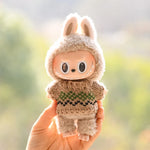 17cm Cute Mini Plush Doll'S Clothes Outfit Accessories For Korea Kpop Exo Labubu Idol Dolls Sweater Clothing DIY Kids Girl Gift