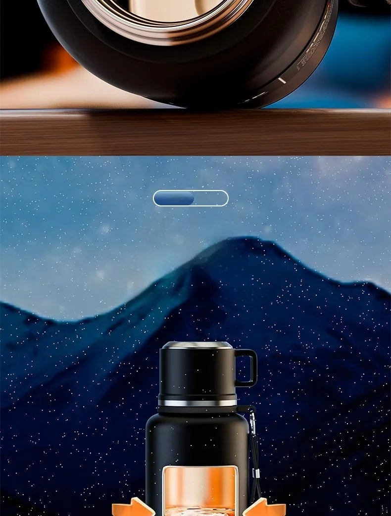 GIANXI Thermos Portable Stainless Steel Thermal Mug Tumbler Vacuum Flasks Cold And Hot And Ice Thermal Water Bottle Car Tea Cup