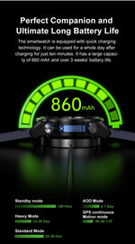 Military Smart Watch DT G1 GPS Track Compass Altimeter Bluetooth Calling 860mAh Battery DTG1 Men Outdoor Sports SmartWatch