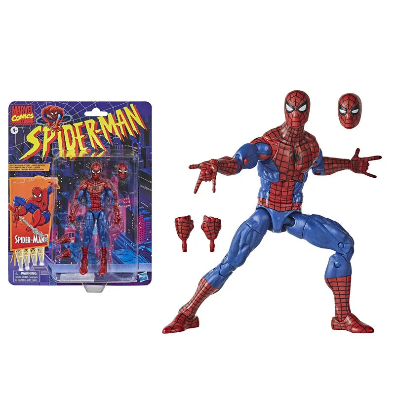 Hasbro Spider Man 2099 Miguel O Hara legends Venom Deadpool Action Figure Toys Change Face Statue Model Doll kids for Toy Gift