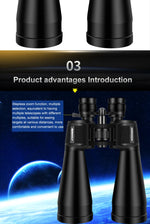 BORWOLF 20-60X70 Binoculars High Magnification  Long Range Zoom 60 Times  Hunting   Astronomical Telescope HD Professiona  Zoom