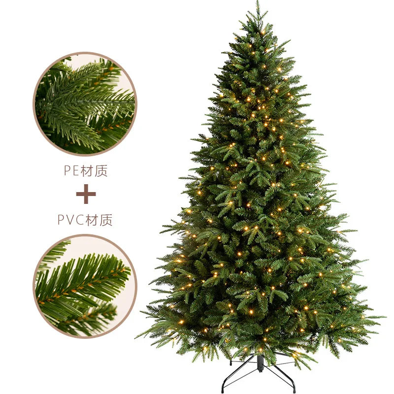 PE mixed Christmas tree Christmas decoration high-end encrypted 1.2 meters 1.8 meters Christmas tree