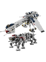 1758PCS Republic Dropship Building Blocks Set AT-OT Walker Compatible with 10195 05053 Birthday Toy Gift Educational Bricks Mode