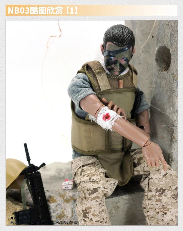 1/6 Action Figure Military Army 30cm Combat Swat Police Soldier With Gun Forces Model Toys