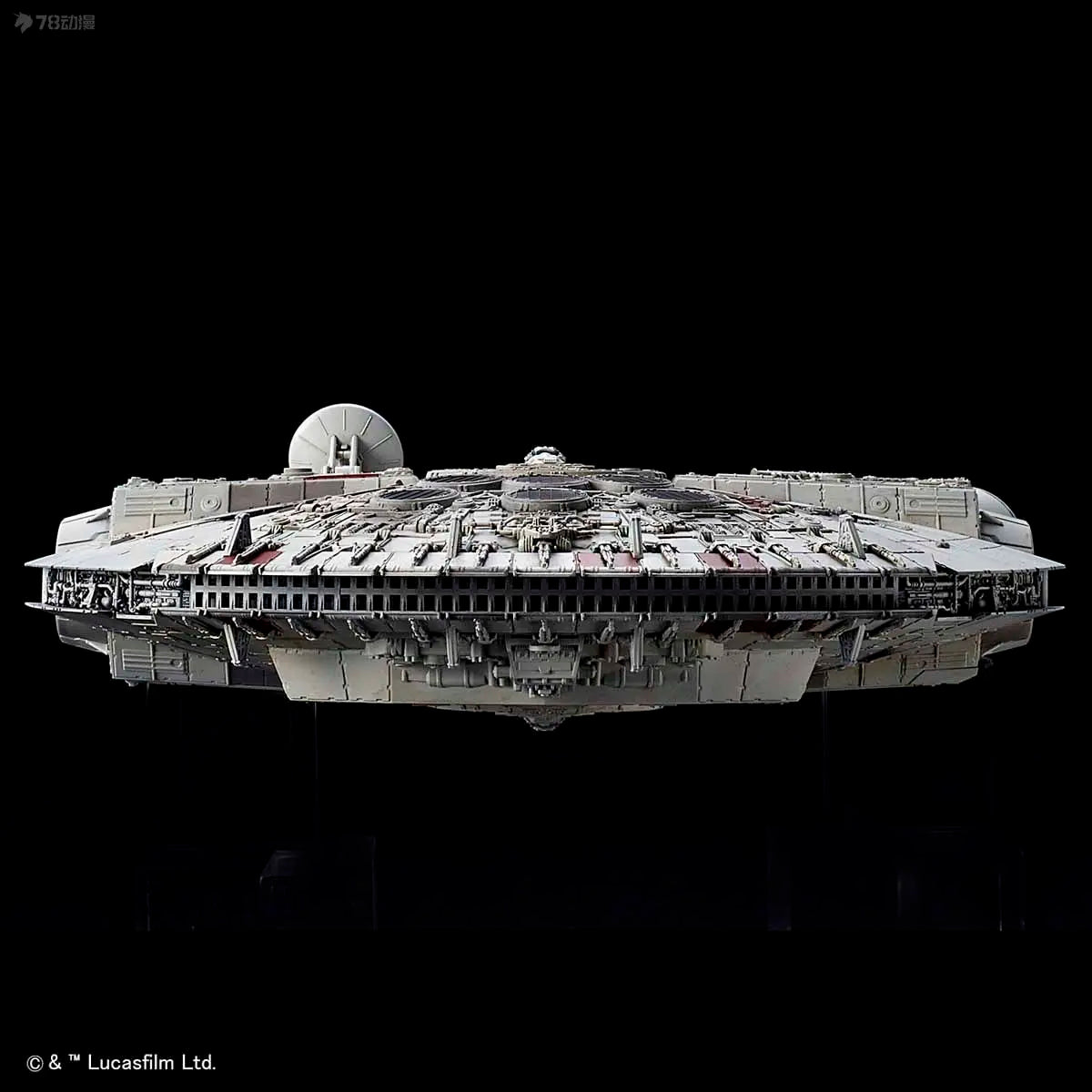 BANDAI Genuine STAR WARS Series Vehicle Series 1/144: Rise of The Millennium Falcon Skywalker Ver Assemble The Model Collect