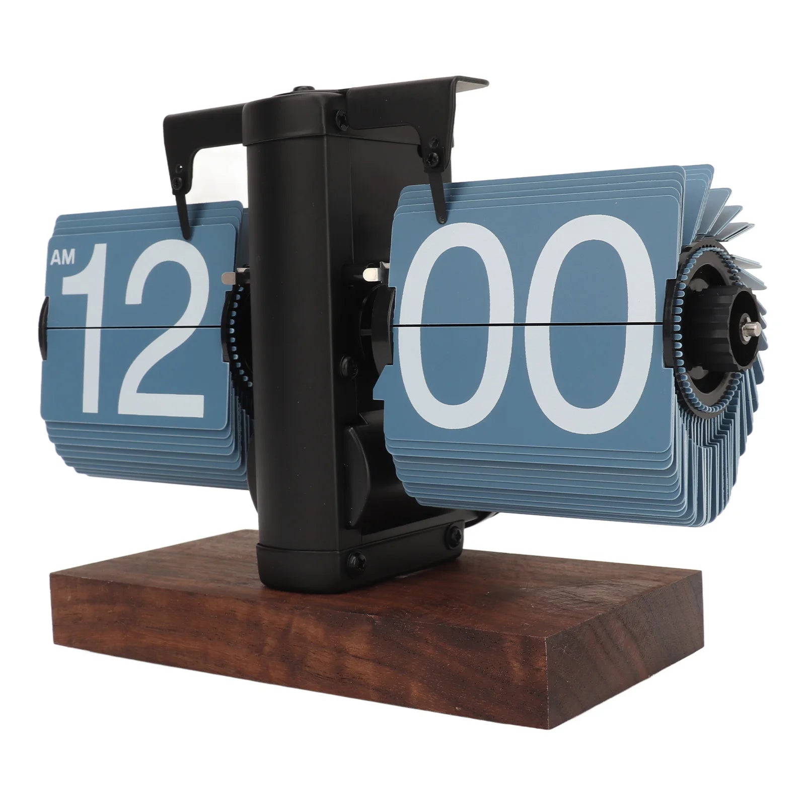 Digital Flip Down Clock Retro Automatic Turning Battery Operated Mechanical Clock for Home Room Office Decoration