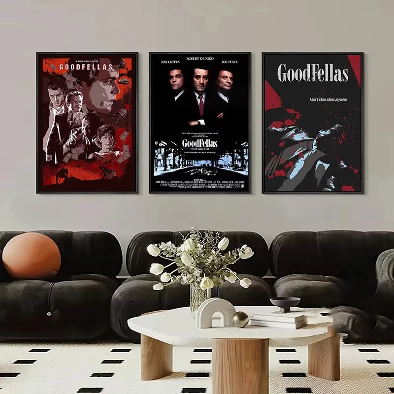Retro Classic Movie Goodfellas Gangster Film Poster Canvas Painting Wall Art Pictures For Bar Cafe Home Living Room Decor Gift