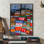 Rock Band R-Radiohead Poster Gallery Prints Self Adhesive Home Decor Decoration Wall Decals Living Room Sticker