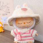 For Labubu'S Clothes Striped sweater outfit Match with hat pendant  Can match according to your preferences Labubu Accessories