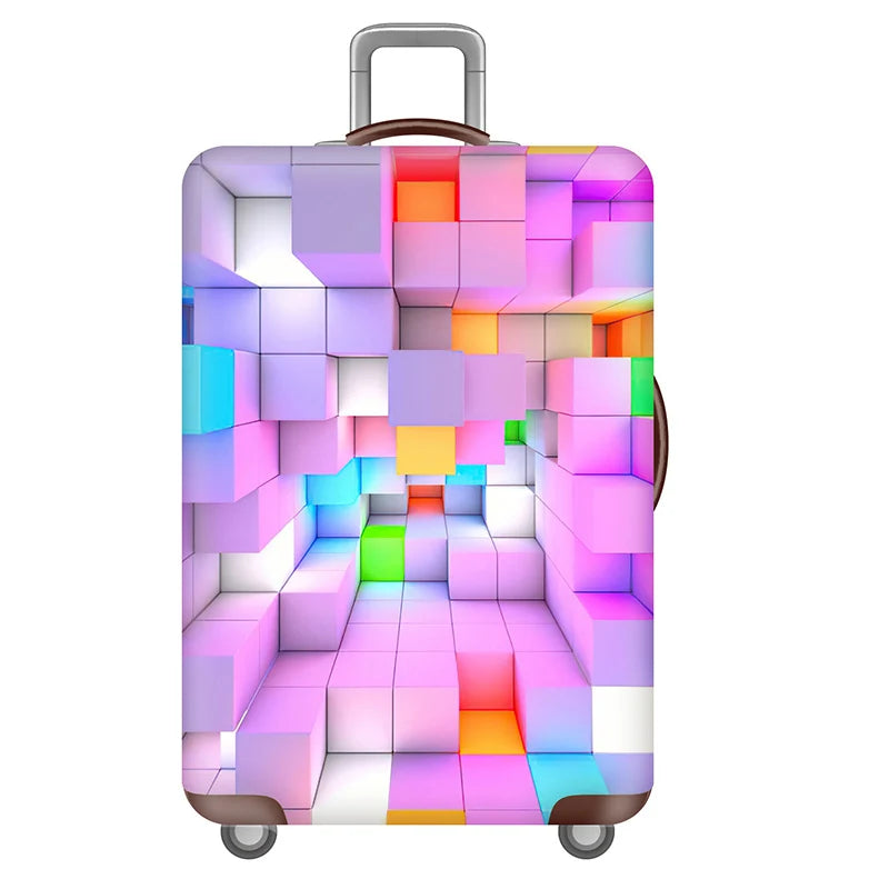 Designer Flowers Luggage Protective Cover Suitable 18-32 Inch  Trolley Suitcase Dust Cover Perfect Elasticity Travel Accessories