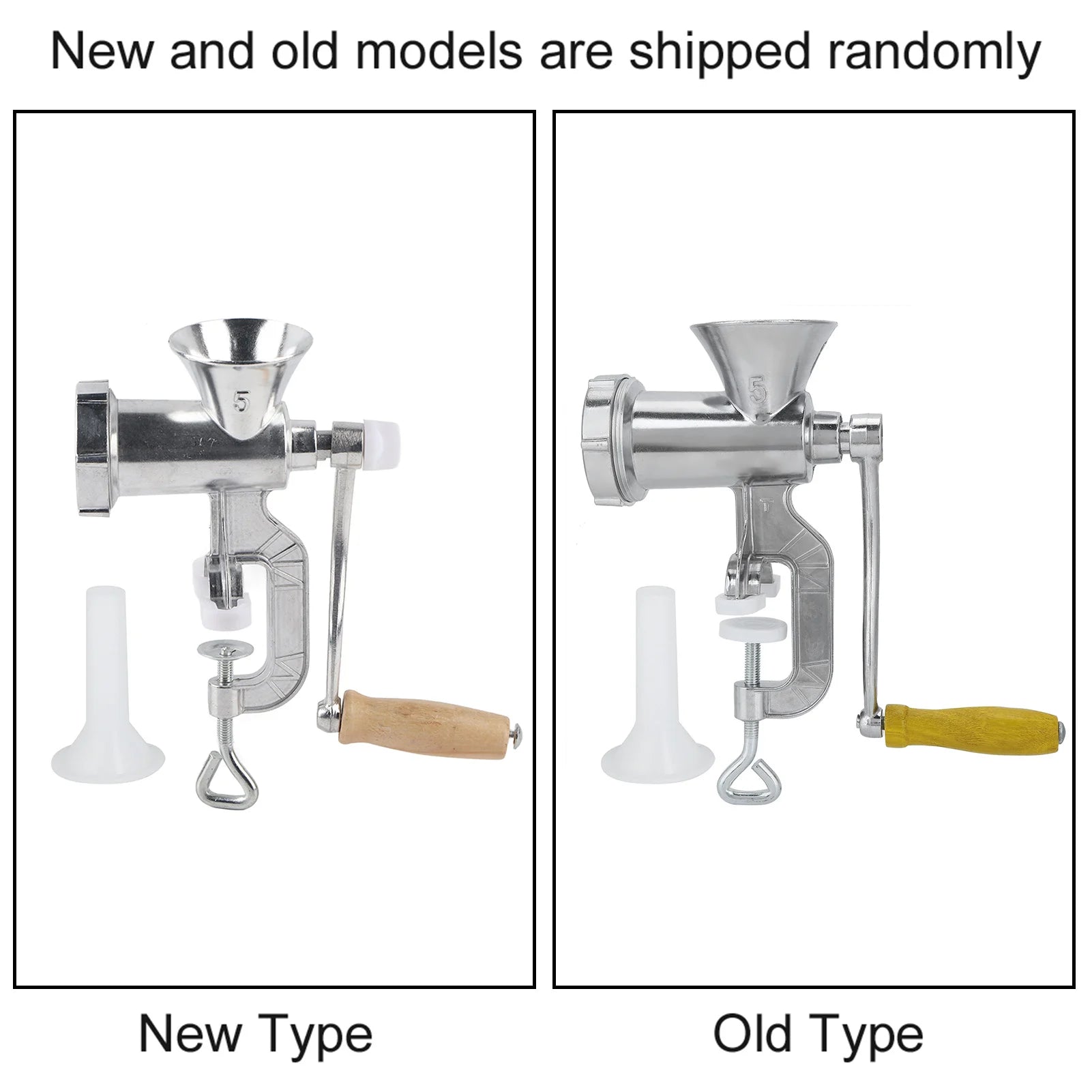 Manual Meat Grinder Silver Aluminum Alloy Powerful Home Sausage Kitchen Appliances Vegetable Chopper Pepper Supplies Mincer