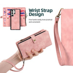 for Samsung Galaxy S23 S22 Ultra S21 S20 FE Plus A14 A34 54 A12 A33 A52 A53 A72 A73 Multifunctional Wallet Leather Case Cover