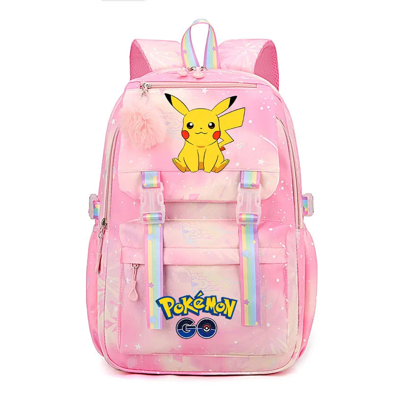 Pokémon Backpack for Kids & Teens – Pikachu & Charmander School Bag (Back-to-School Gift)