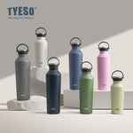 Tyeso Stainless Steel Vacuum Insulated Water Bottle Portable Durable  Leak-Proof for Outdoor Sports Matte Finish Carry Handle