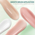 Nailpop HEMA-FREE Builder Gel 30g for Nail Extension Milky Smooth Clear/Pink Long Lasting Quick Building Soak Off UV Nail Gel