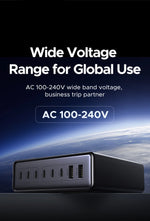 UGREEN 200W GaN Charger 8 in 1 Desktop Laptop Fast Charging Stand For iPhone 17 16 15 Pro Max Macbook Air Xiaomi Samsung Tablets