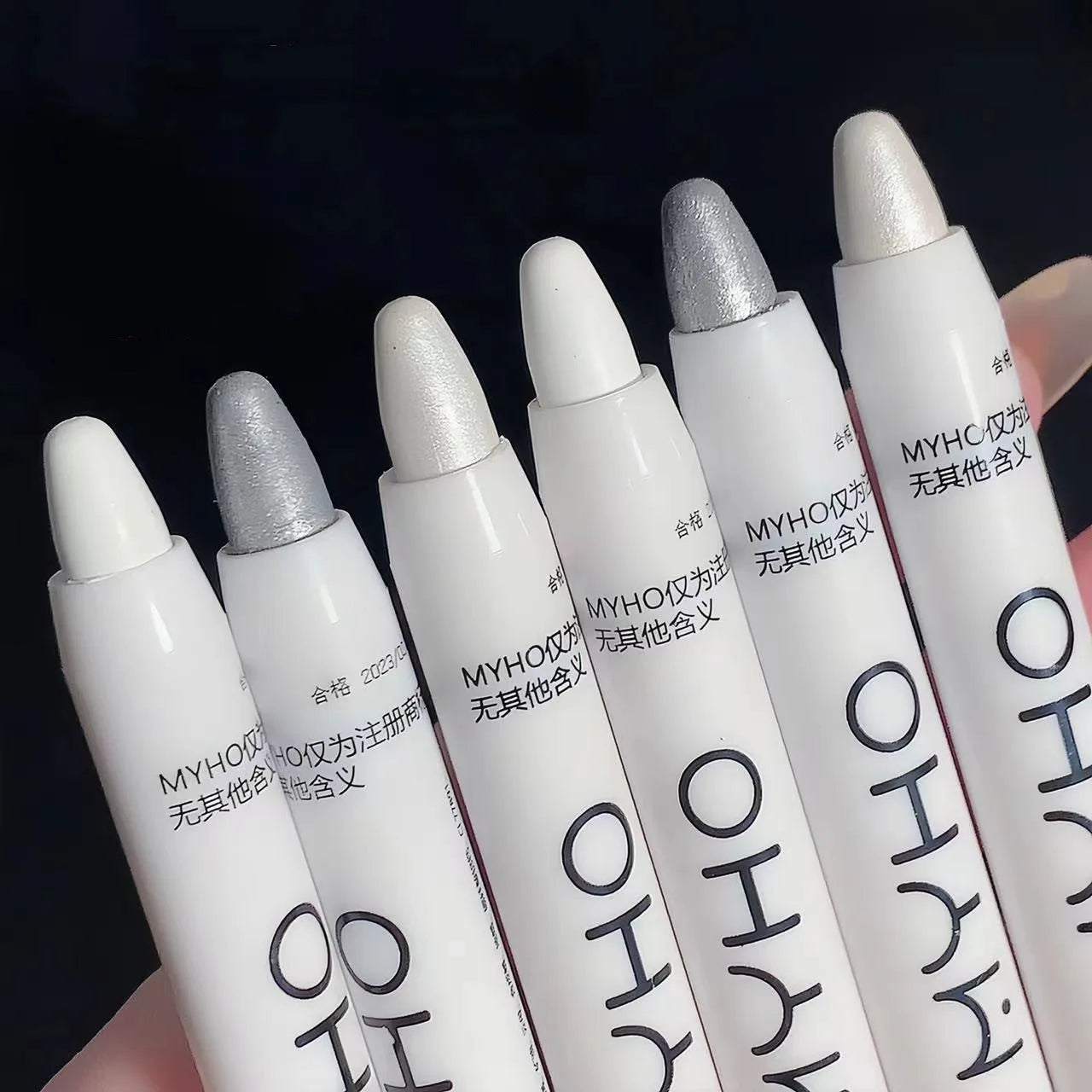 New Glitter Highlighter Pen Pearlescent Lying Silkworm Pencil Waterproof Long-lasting Brightening Eyes Stick Silver Eye Makeup