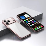 Luxury Hybrid Transparent Shockproof Phone Case For iPhone 17 Pro Max 17 Air 17Pro Max Clear Hard Acrylic Protective Back Cover