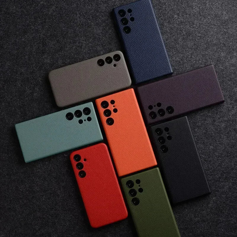 Melkco 100% Genuine Leather Case For Samsung Galaxy S24 S25 Ultra S24 Plus + 5G Premium luxury Cases Fashion Cow Business Cover