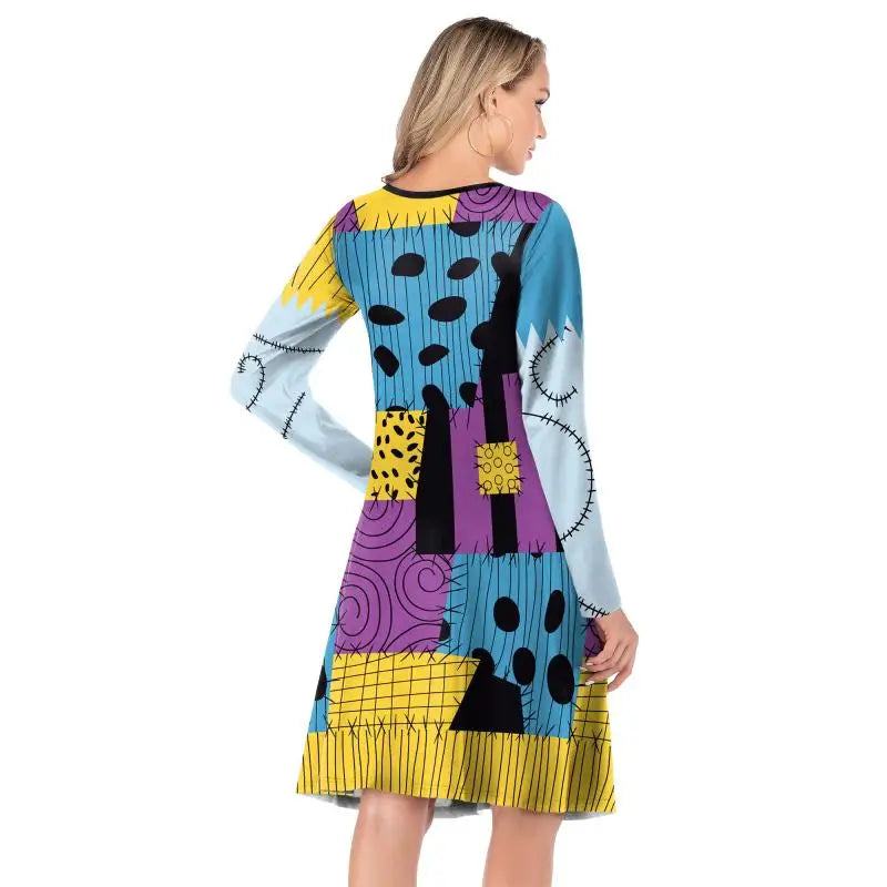 Halloween Sally Suit Cosplay Costume Anime Movie Bodysuit Spandex Jumpsuit Party Carnival Leggings Day of The Dead Zentai Set