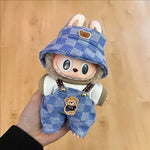 New Labubu Clothing Popular New Products Fashion Velcro 17cm Doll Cute Dress Casual Set Skirt Plush Toy Clothing