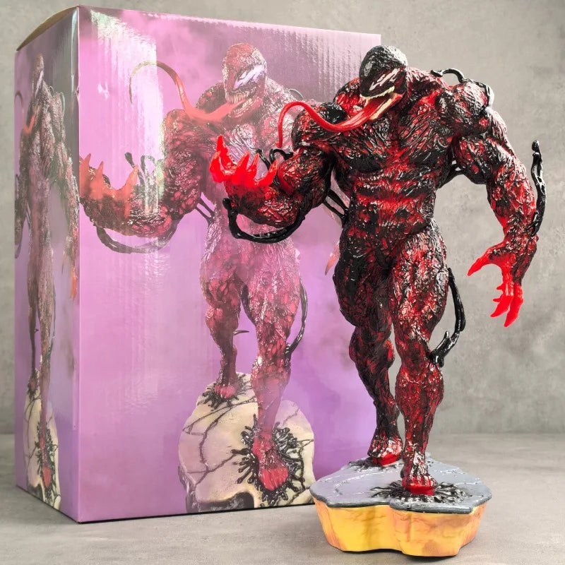 New Marvel Avengers Series DIY Red Venom Standing 30CM Large Anime Figurine Model Table Decoration Gift