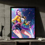 Movie KPop Demon Hunters Poster Gallery Prints Self Adhesive Home Decor Decoration Wall Decals Living Room Sticker