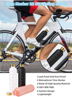 1000ML Bottle With Time Marker Motivational Reusable Fitness Sports Outdoors Travel Cycling Leakproof BPA Free Frosted Bottle
