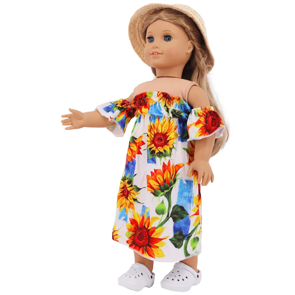 7 CM Doll Shoes Sandal For 43 CM Born Baby Doll Clothes Accessories 18 Inch American Doll Girl‘s Toys Our Generation Gift