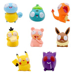 Pokemon Fool Stupid Pikachu Bulbasaur Charmander Squirtle Cute Figure Collection Model Toys