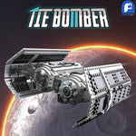 Imperial TIE Bomber Building Kit – 1010-Piece Fighter Jet Model | Collector Display Gift Edition