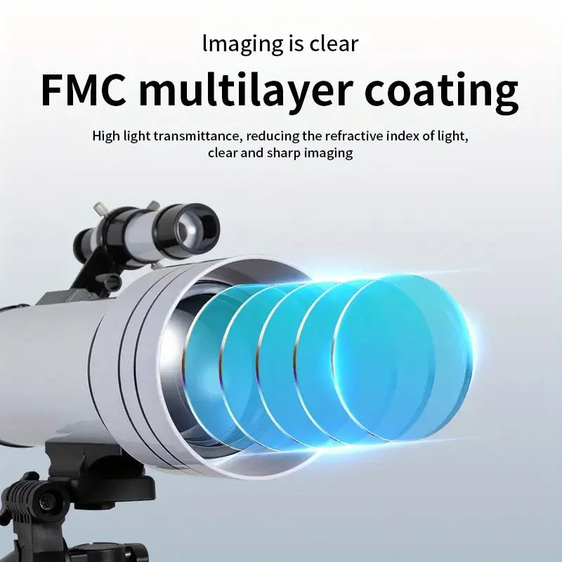 BORWOLF  F40070M  Professional High-definition Astronomical Telescope 200X To See The Moon and Stars Bird Watching Monocular