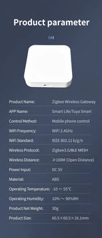 Smart Gateway Hub Multi-model Smart Home Bridge WiFi Bluetooth ZigBee APP Wireless Remote Control Alexa Google