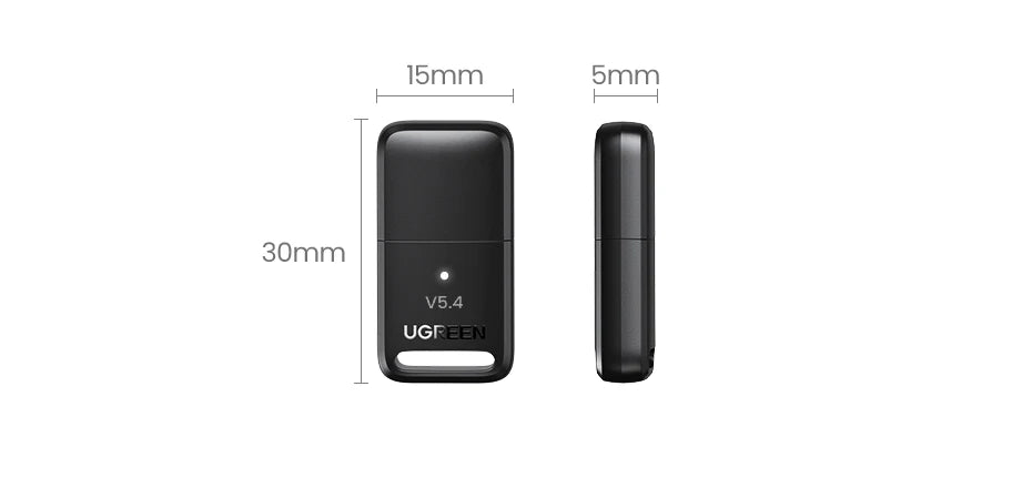 UGREEN USB Bluetooth 5.3 5.4  Dongle Adapter for PC Speaker Wireless Mouse Keyboard Music Audio Receiver Transmitter Bluetooth