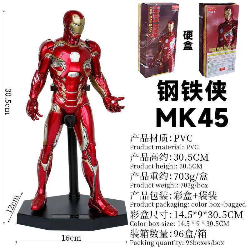 Marvel Super-Heroes Anime Figure Series Captain Marvel Thor Action Figure Toys 1/6 Statue Models Collection Toy Gifts Toys