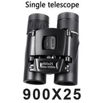 900x25 HD Zoom Portable Powerful Binoculars Long Range BAK4 Telescope Jumelles Folding Low Light Binoculars for Hunting Camping