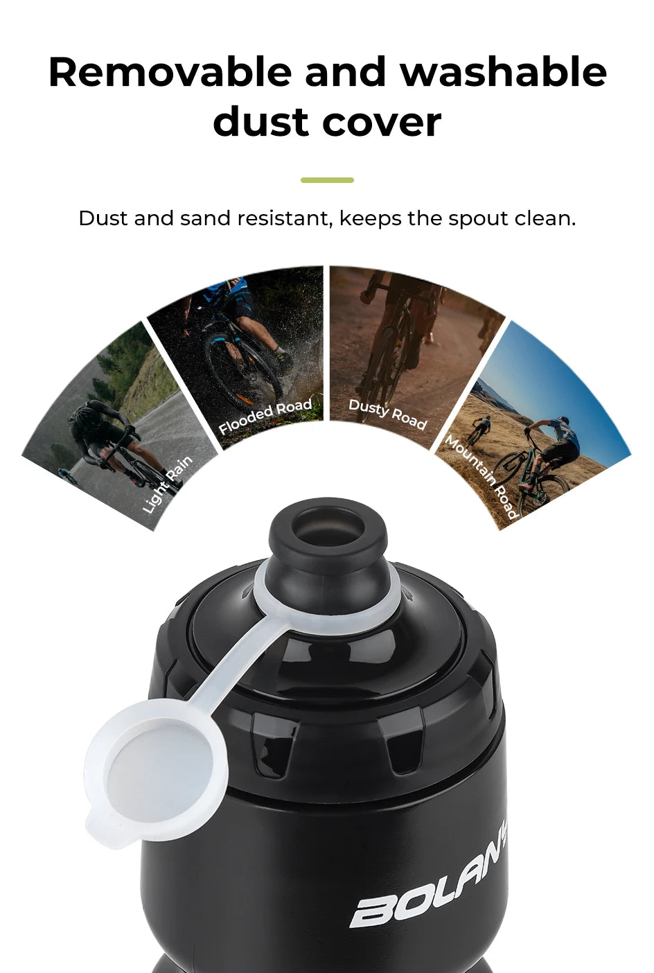 BOLANY Sports Bottle 10th Rubber Transparent Plastic with lid Bottle 750ML Portable Squeeze Drinking Outdoor Cycling Kettle