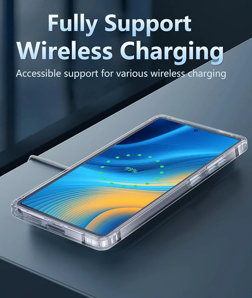 Luxury Shockproof Airbag Case For Samsung Galaxy S25 Ultra S25+ Plus Hybrid Hard Silicone Back Cover S25Ultra Clear Thin Slim