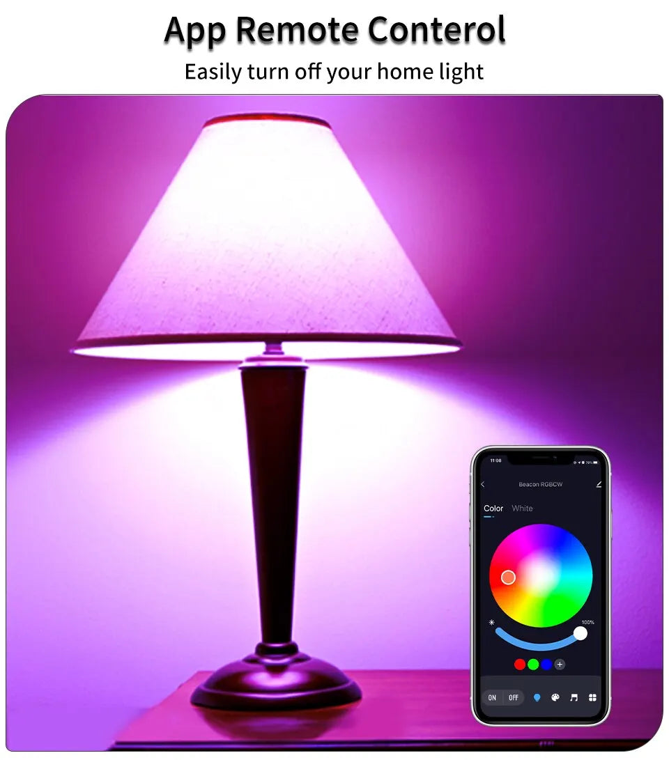 Smart WiFi Led Bulb E27 RGB LED Light cozylife APP Dimmable Lightbulbs Works With Alexa Google Home Voice Control Magic LED Lamp