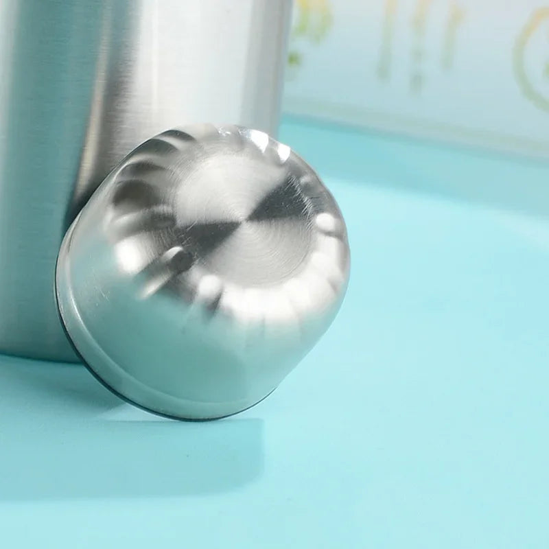 Single Layer Stainless Steel Canteen Kettle Outdoor Camping Hiking Water Bottle Portable Large Capacity Leakproof Drinking Bottl