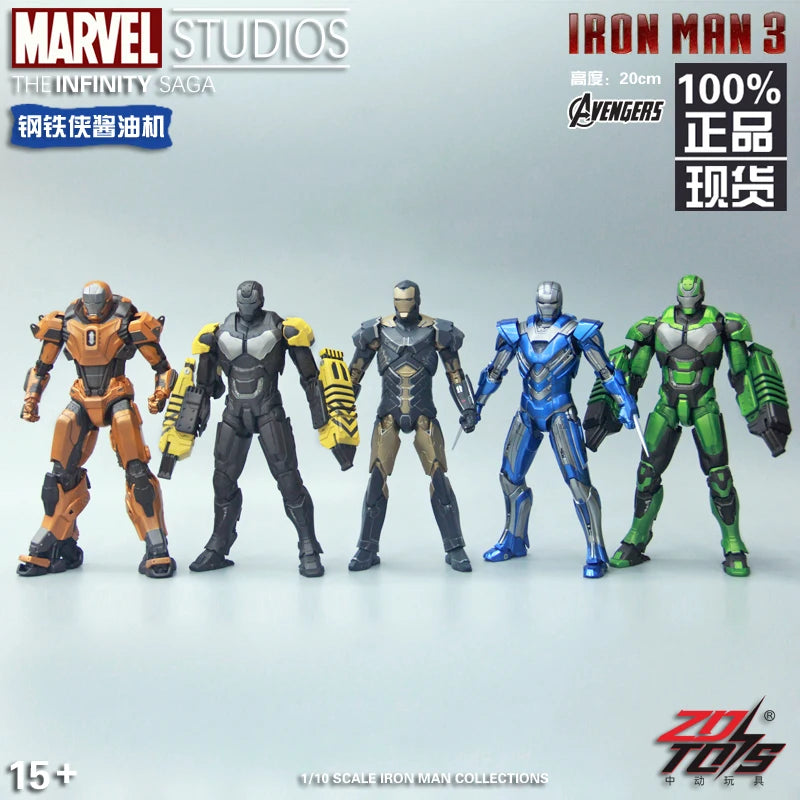 ZD Toys Marvel Studios Iron Man MK3 Action Figure MK35 MK24 MK40 MK38 Tony Stark Ironman Figure Action Collect Toy Gift
