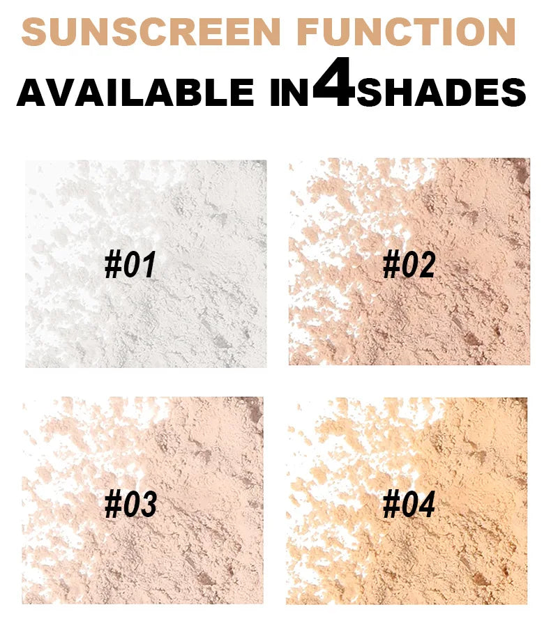 Fit Colors Concealer Smoothing Powder Waterproof, Sweat Resistant and Oil Resistant Makeup Powder Setting Powder