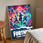 1pc F-Fortnites Game Poster Stickers Print Wall Art Canvas Painting Waterproof For Living Room Bedroom Home Decor