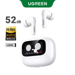 UGREEN LCD Full Color Smart Screen Wireless TWS Bluetooth Earphones Earbuds 52dB Active Noise Cancelling ANC In Ear Headphones