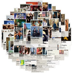 10/30/64PCS Movie Poster Sticker Aesthetic Children's DIY PVC Decoration Scrapbooking Stationery School Supplies for Kids