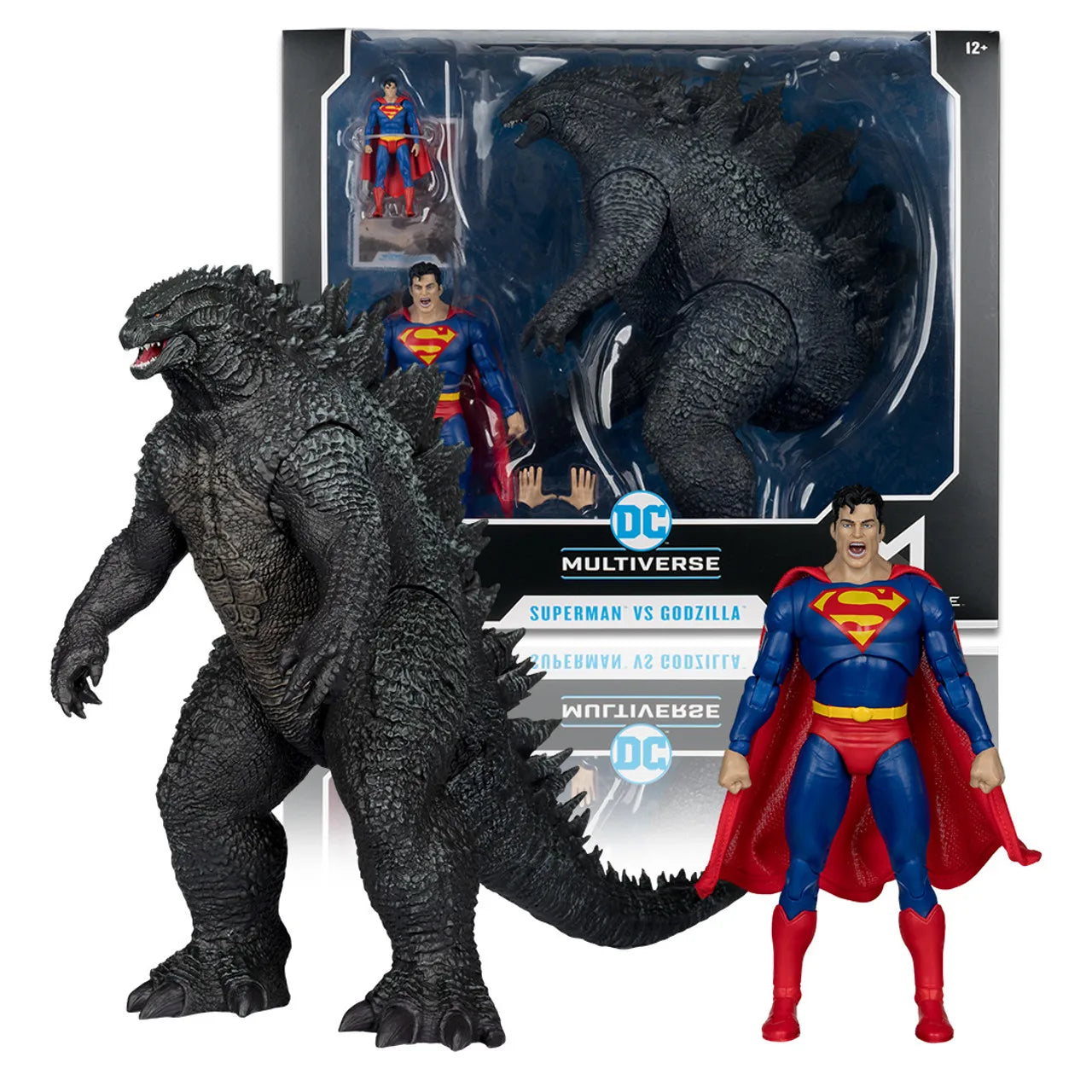 McFarlane Toys Superman vs. Godzilla (Justice League vs. Godzilla vs. Kong) 2-Pack Action Figure Model Doll ﻿