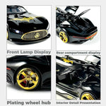 1:32 Batmobile Vision GT AMG Super Concept Car Diecast Metal Alloy Model Car Pull Back Sound And Light Bat Custom Edition Friend