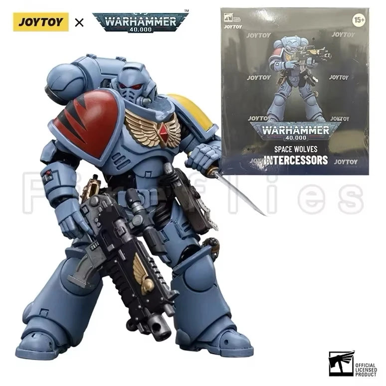1/18 JOYTOY Action Figure – Warhammer 40K Horus Heresy Space Wolves Logan Ghostwolf Mecha Model