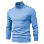 New Quality Winter Mens Sweaters Casual Turtleneck Thick Pullovers Solid Color Warm Slim Fit Turtleneck Sweaters Pullover Men